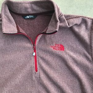 The North Face Burgundy Half Zip